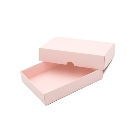 Peach Cardboard Box with a Lid