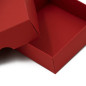 Red Two Piece Small Square Cardboard Gift Box