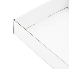 White Wide Tray for Packing Gift Sets, Length of 23 cm