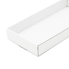 White Wide Tray for Packing Gift Sets, Length of 23 cm