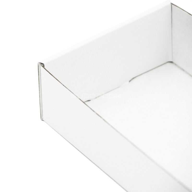 White Long Tray for Packing Gifts, 26.5 cm Long