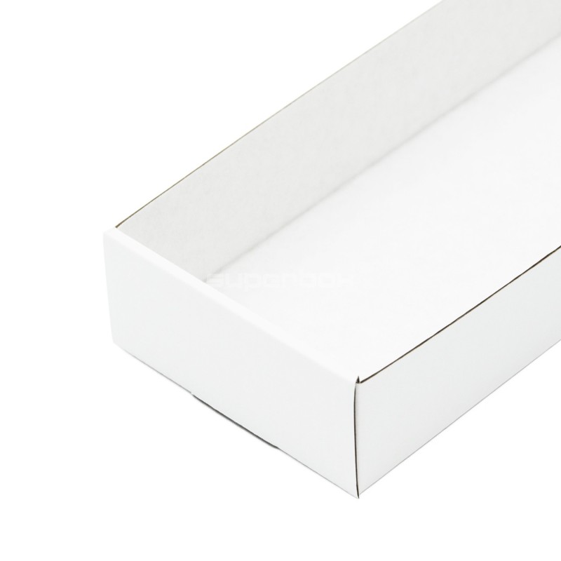 White Long Tray for Packing Gifts, 26.5 cm Long