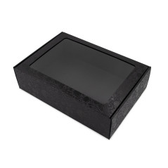 Glossy Deer Black Christmas Box