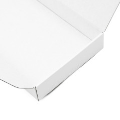 White Oblong Box with Ribbon Closure