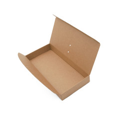 Brown Oblong Box with Ribbon Closure