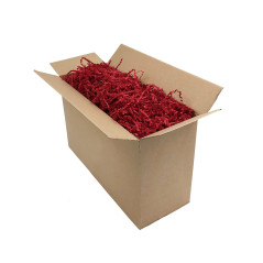 Rigid Red Shredded Paper - 4 mm, 1 kg