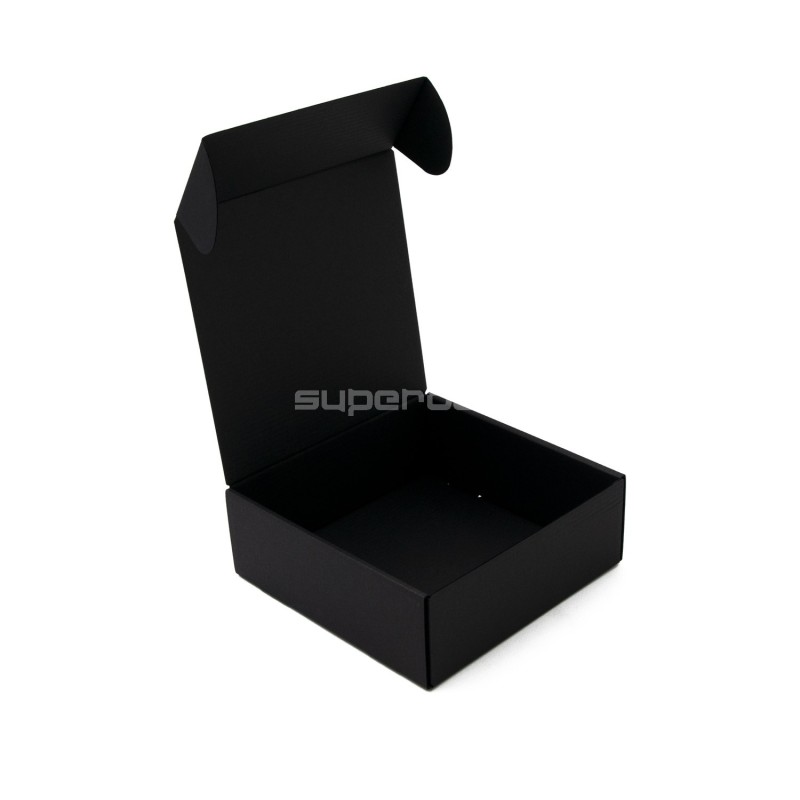 Square Black Quick Folding Box, 6 cm Deep