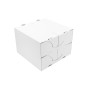 White large foldable cake box made of cardboard