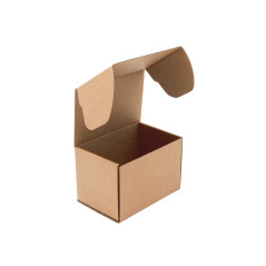 Small Brown Deep Box for Gifts or Parcels