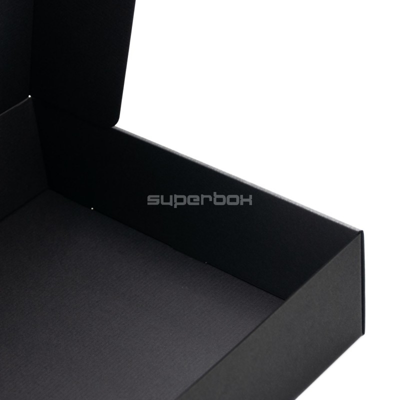 Large Black Square Quick Closing Box