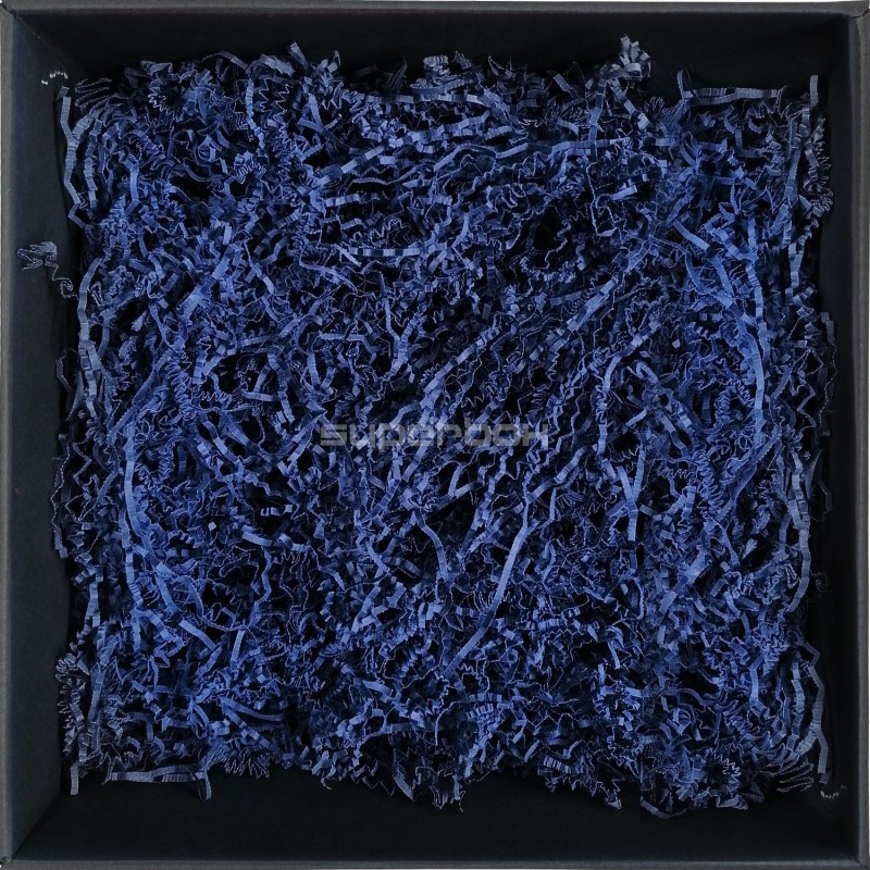 Rigid Dark Blue Shredded Paper - 2 mm, 1 kg