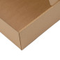 Brown A4 Size Gift Box with Brown Stripes