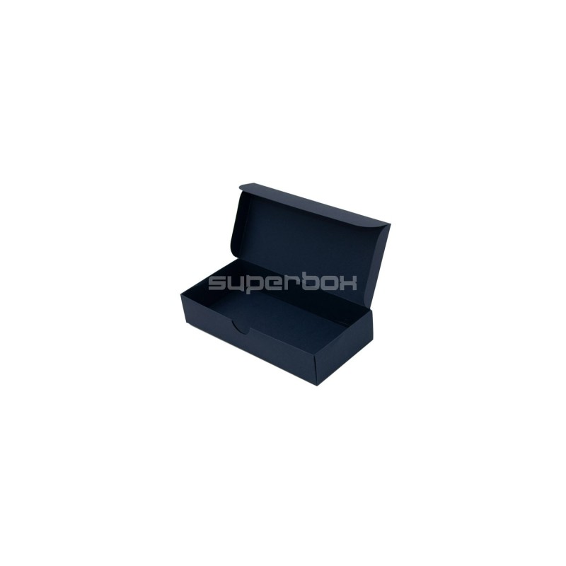 Elongated Gift Box from Blue Color Decorative Cardboard