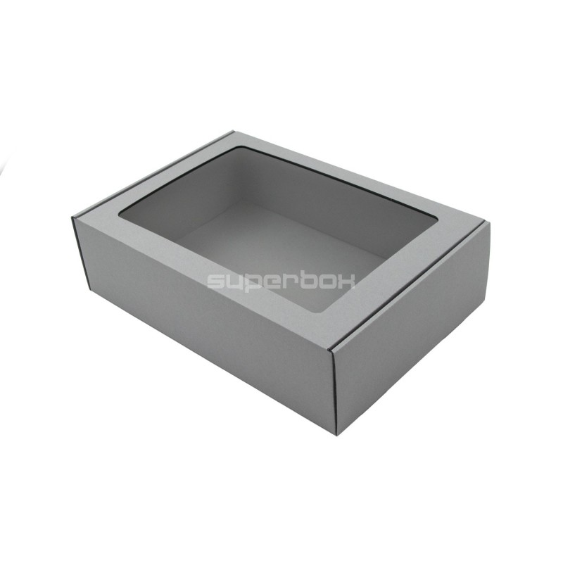 Grey A4 Size Gift Box With Window