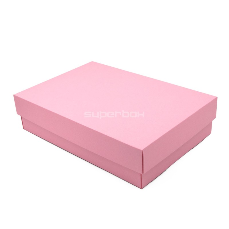 Multipurpose Pink Base-Lid Gift Box of 8,5 cm Depth