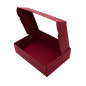 Cherry Red A4 Size Gift Box with Window