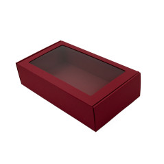 Cherryred Gift Box with Clear Window