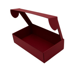 Cherryred Gift Box with Clear Window