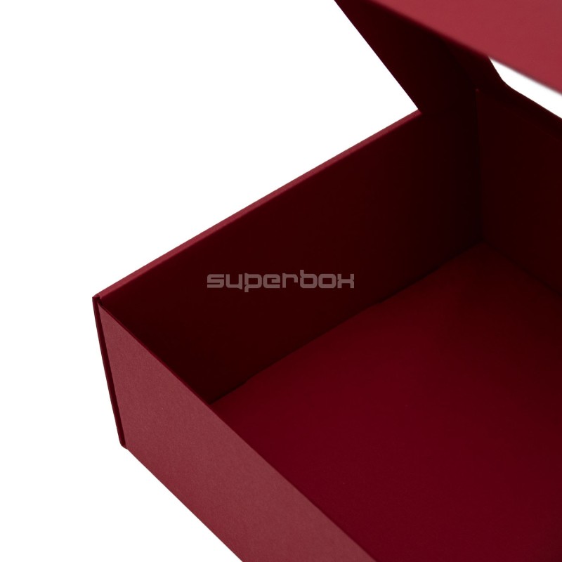 Cherry Red Gift Box with Clear Window