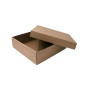 Large Brown Square Gift Box of Height 10 cm