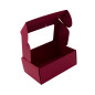 Cherry Red A5 Size Gift Box with Clear Window