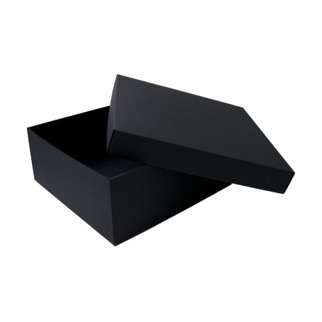 Large Black Square Gift Box, 14 cm Height