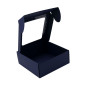 Navy Blue Box with a PVC Window for Packing Sauce Jars