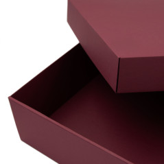 Large Red Square Gift Box of Height 10 cm