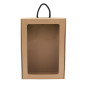 Brown Suitcase Style Gift Box with Rectangle Window