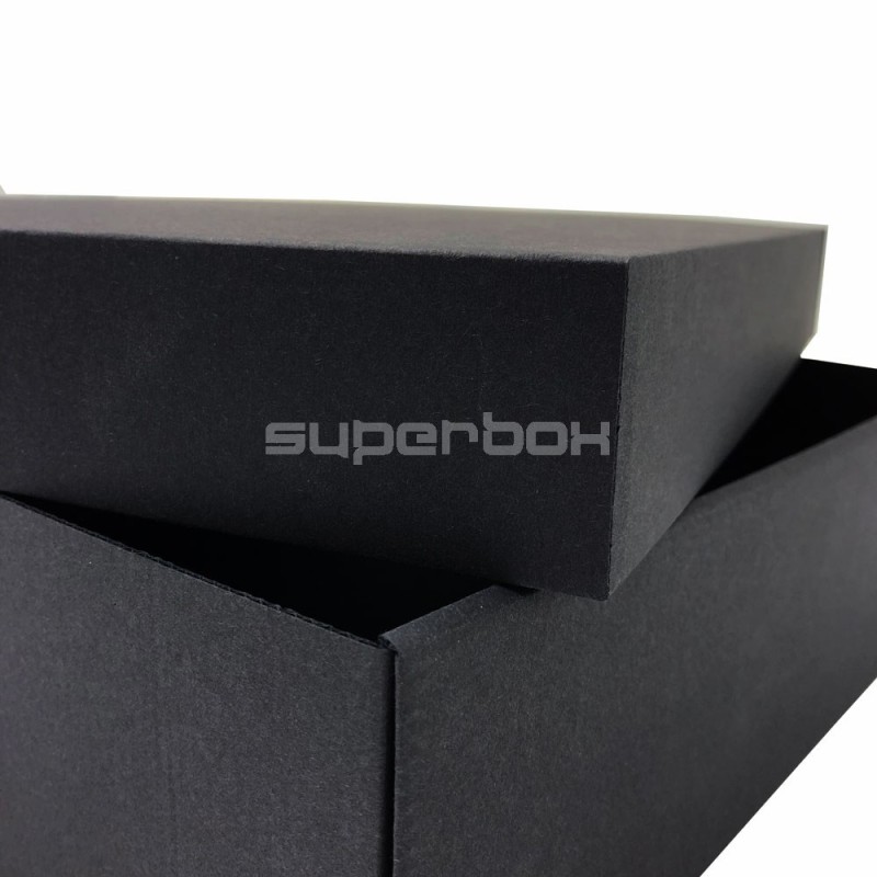 Large Black Square Gift Box of Height 10 cm