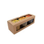 Natural Brown Small Eco Box For Three Jars