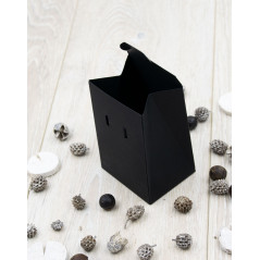 Black Small Triangular Box Thank you, 12 cm High