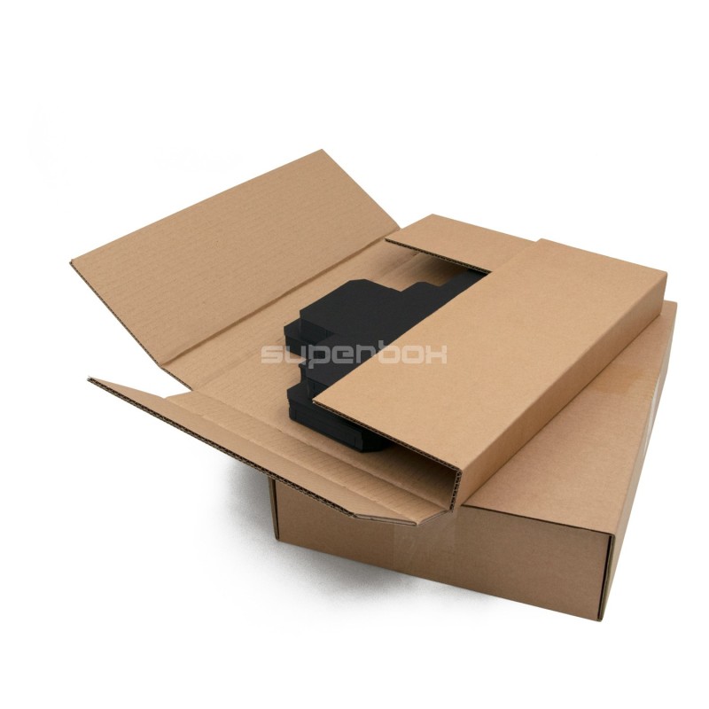 2-PC Small Square Gift Box from Black Cardboard