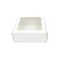 White Large Square Gift Box with Clear Window