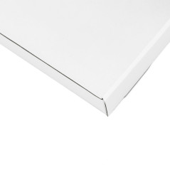 Flat Oblong White Box for Silk Scarf