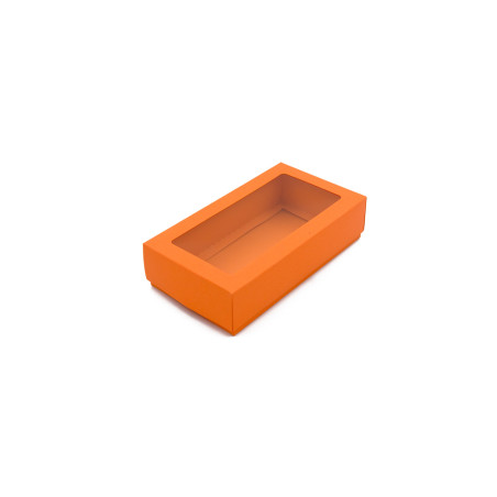 OrangeTwo Piece Cardboard Gift Box with Window