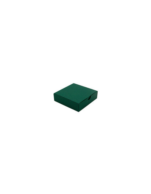 Maža kvadratinė dėžutė įleidžiamu dangteliu iš žalio kartono