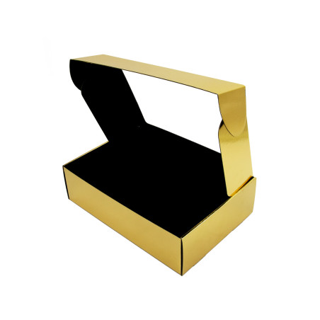 Mirror Box of Golden Color A4 Format with PVC Window