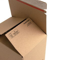 E-commerce Box With Tear-off Adhesive Tape