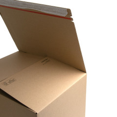 E-commerce Box With Tear-off Adhesive Tape