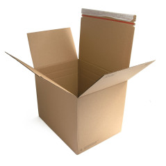 E-commerce Box With Tear-off Adhesive Tape