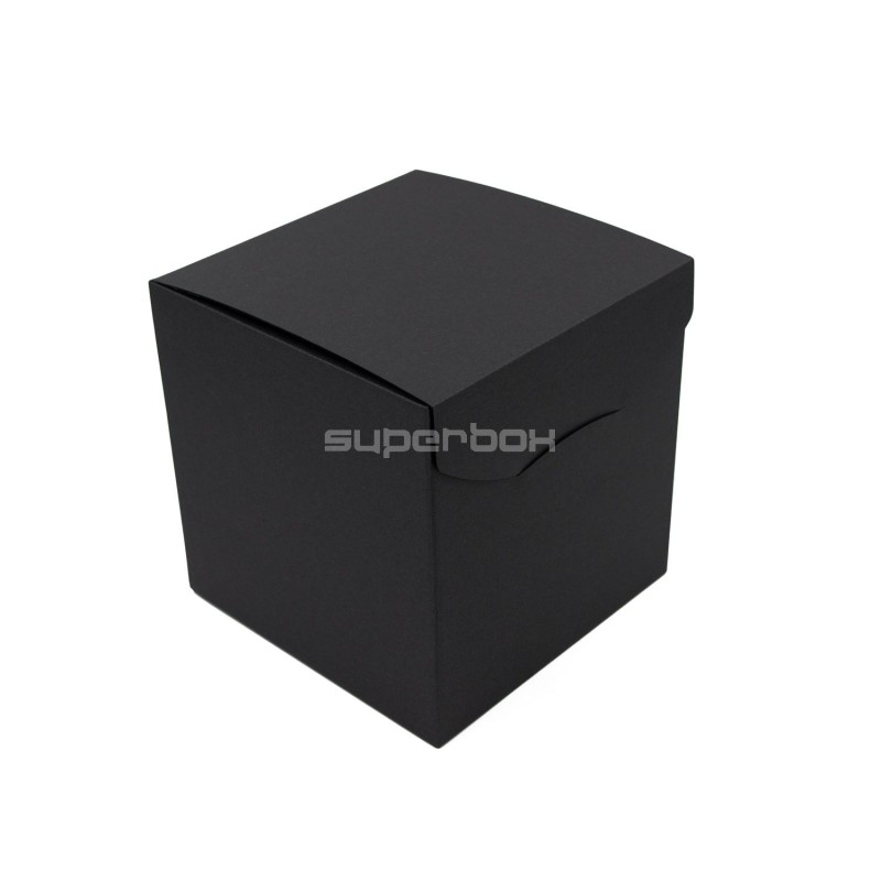 Large Black Cube-shaped Box