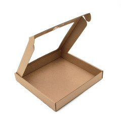 Brown Box with a PVC Window, 6 cm of Height