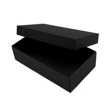 Multipurpose Black Base-Lid Gift Box of 8,5 cm Height