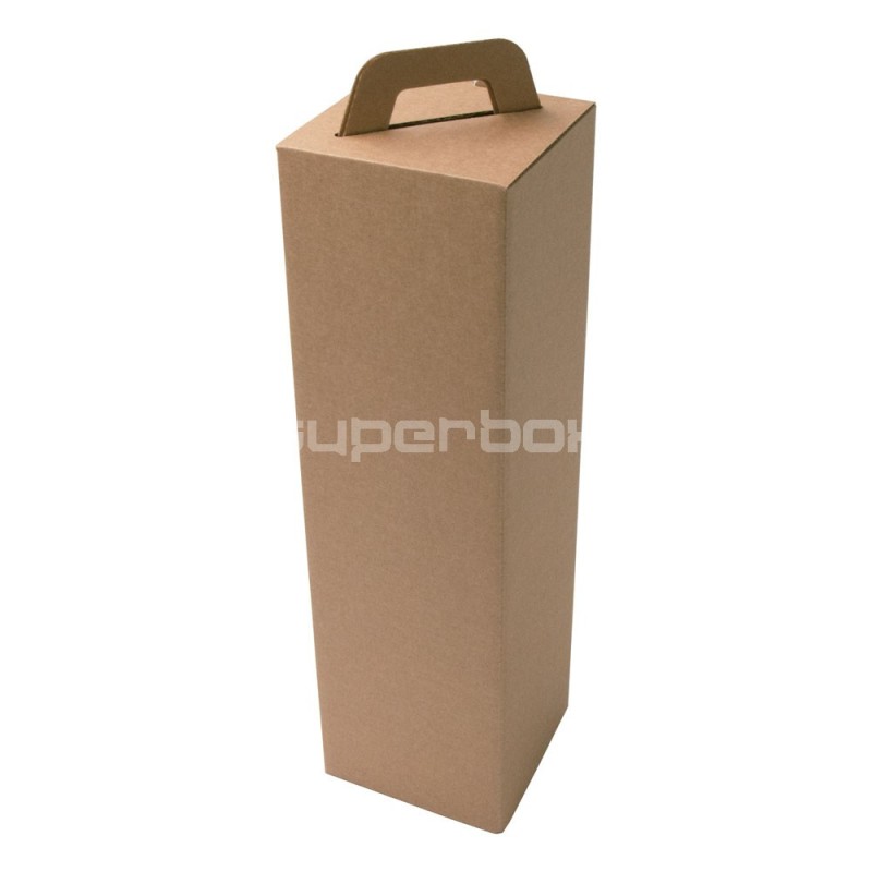 Vertical Brown Gift Box with Handle