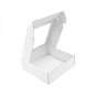 White Small Gift Box with PVC Window, 6 cm Height