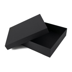 Large Black Square Gift Box of Height 10 cm