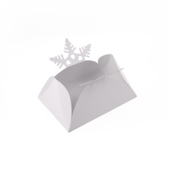 White Card-Envelope with Snowflake | 150x110 mm | Superbox