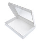 White Fancy Gift Box for a Calendar or Photo Album with Clear Window