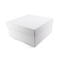 Large White Square Box with a Lid